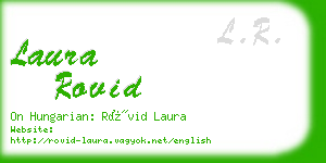 laura rovid business card